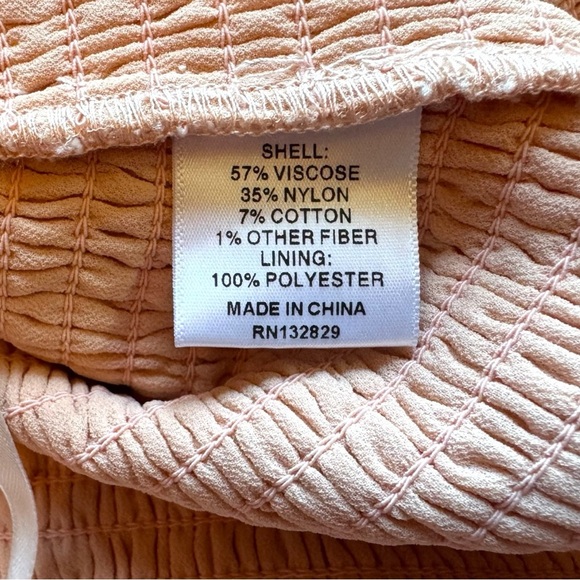 Tularosa Lace Ruffle Mini Skirt - Pale Blush Pink - Size Small - Picture 10 of 12